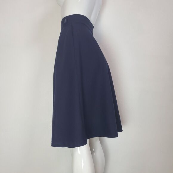 Vintage 60s/70s Bobbie Brooks Navy Pleated Wrap Skirt - Picture 3 of 14
